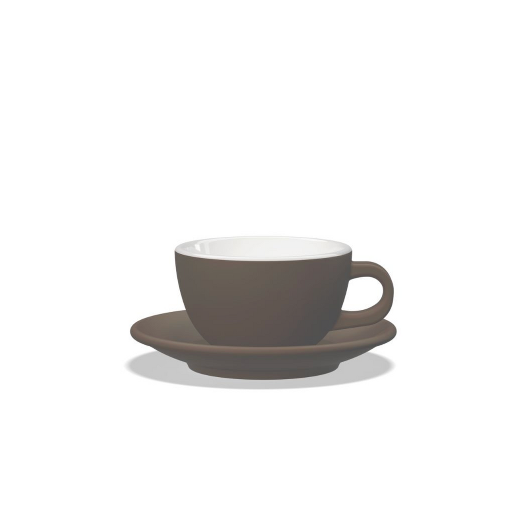 Tulipano Latte Tasse 300 ml, Braun matt