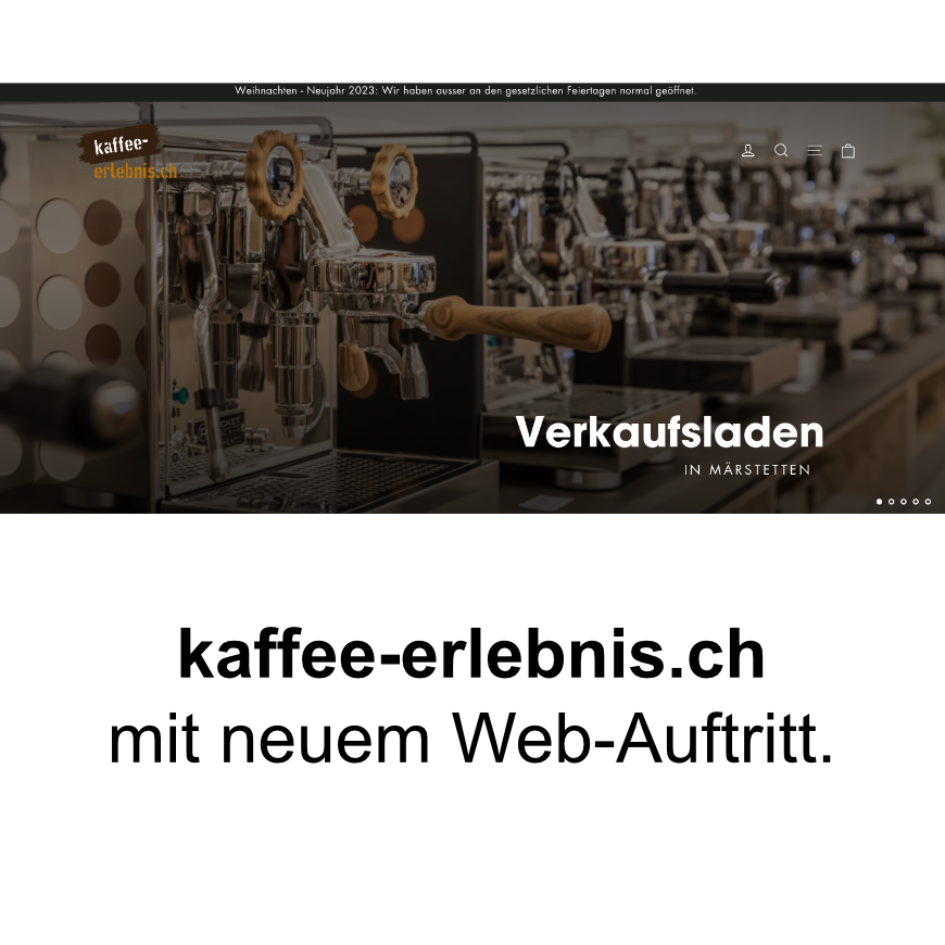 Neuer Web-Auftritt von kaffee-erlebnis.ch