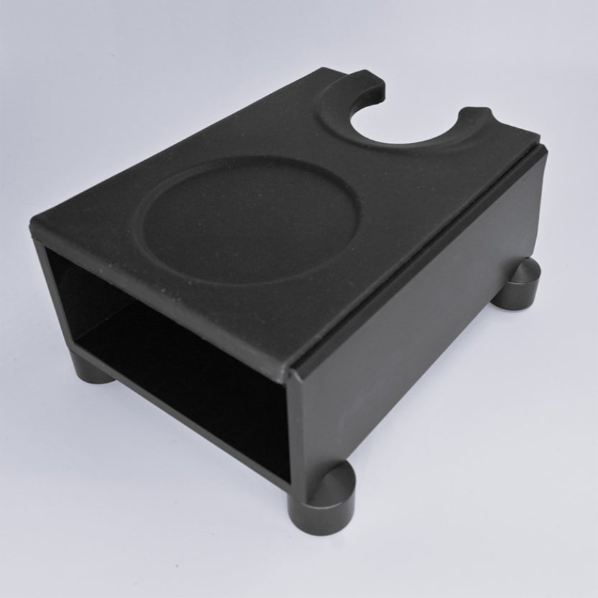 Tamperstation schwarz, brew.coffee