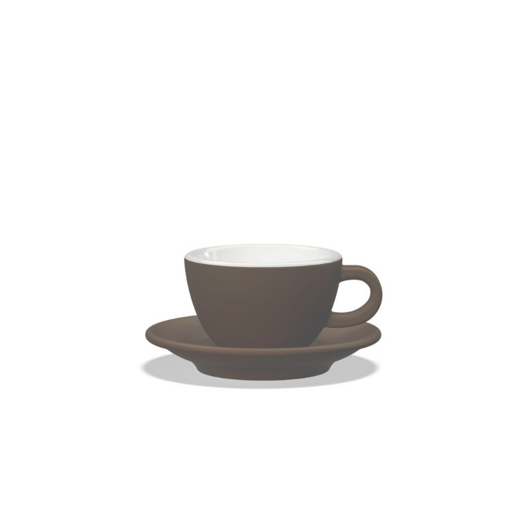 Tulipano Cappuccino Tasse 210 ml, Braun matt